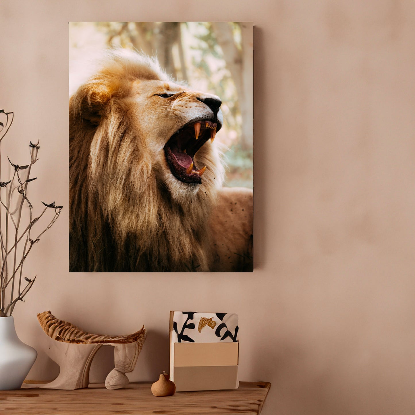 Lion's roar - African Wildlife Photography Print