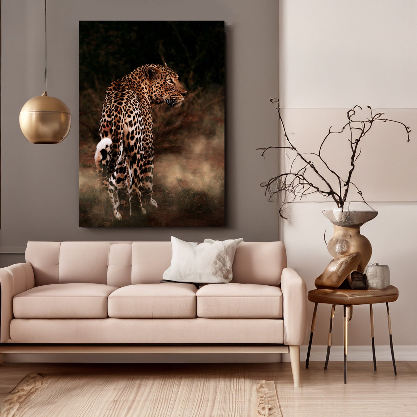 In the tracks of the Leopard - African Wildlife Photography Print