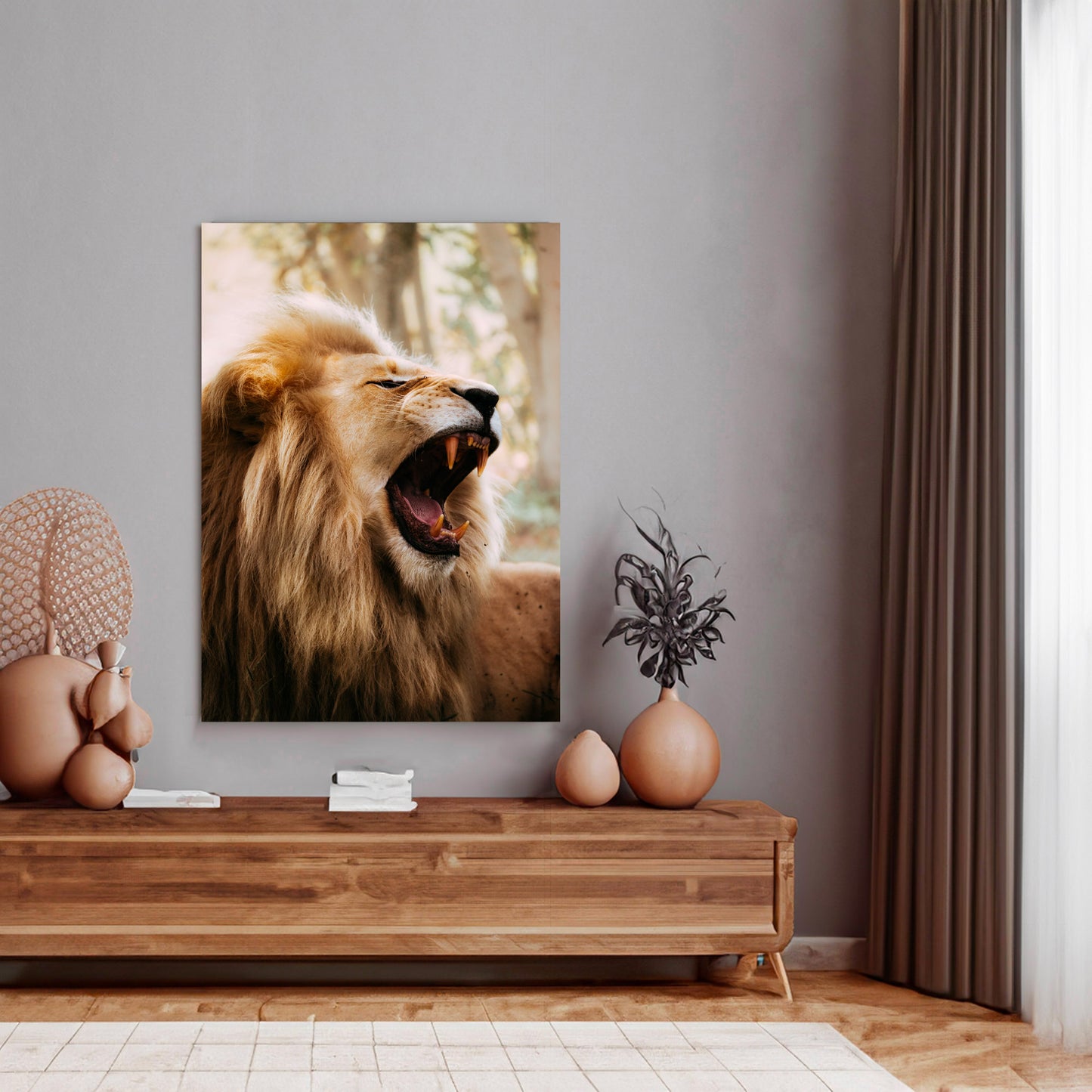Lion's roar - African Wildlife Photography Print