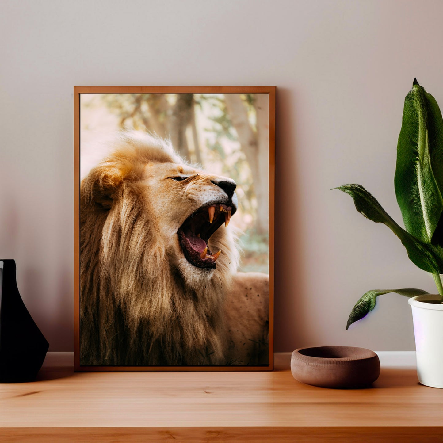 Lion's roar - African Wildlife Photography Print