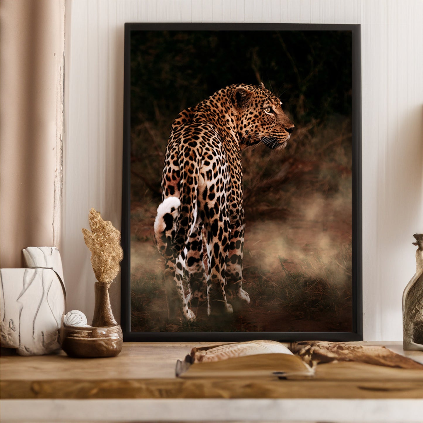 In the tracks of the Leopard - African Wildlife Photography Print