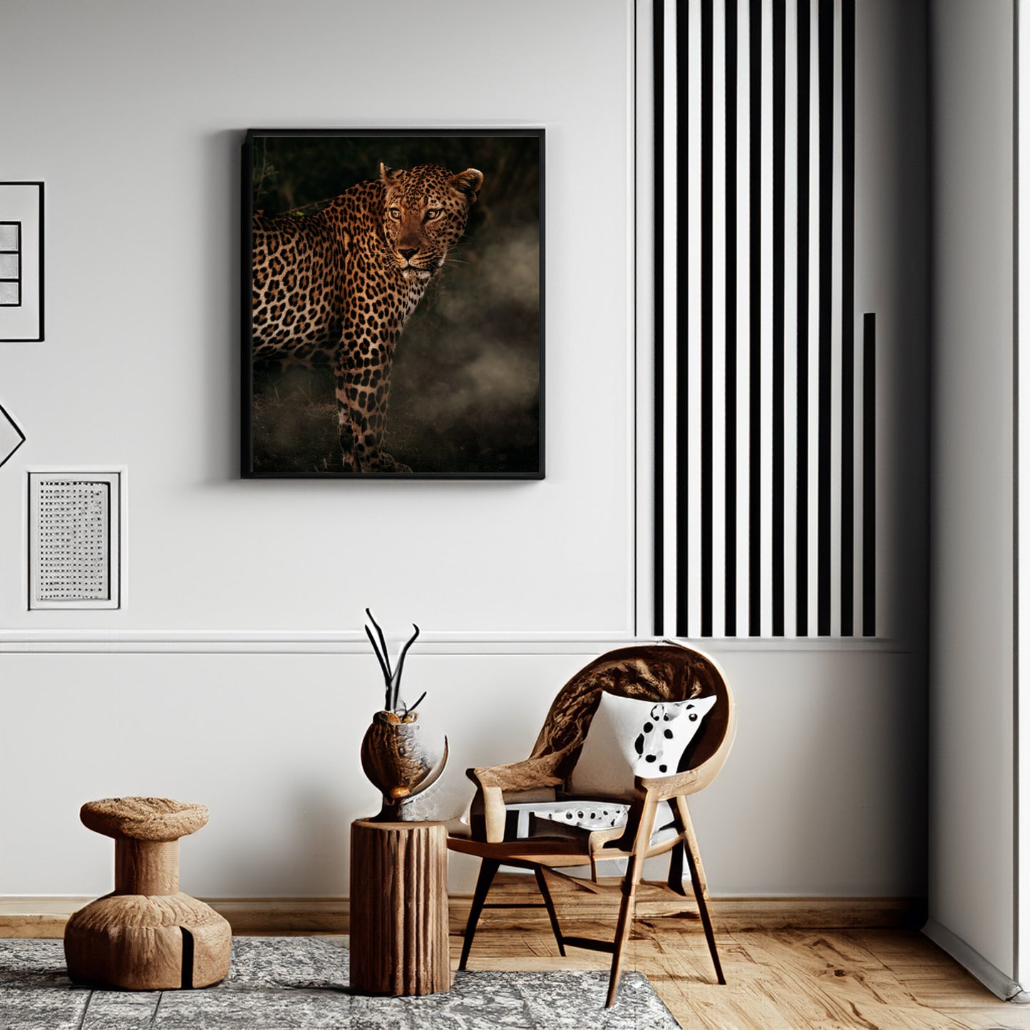 Leopard in Golden light - African Wildlife Photography Print