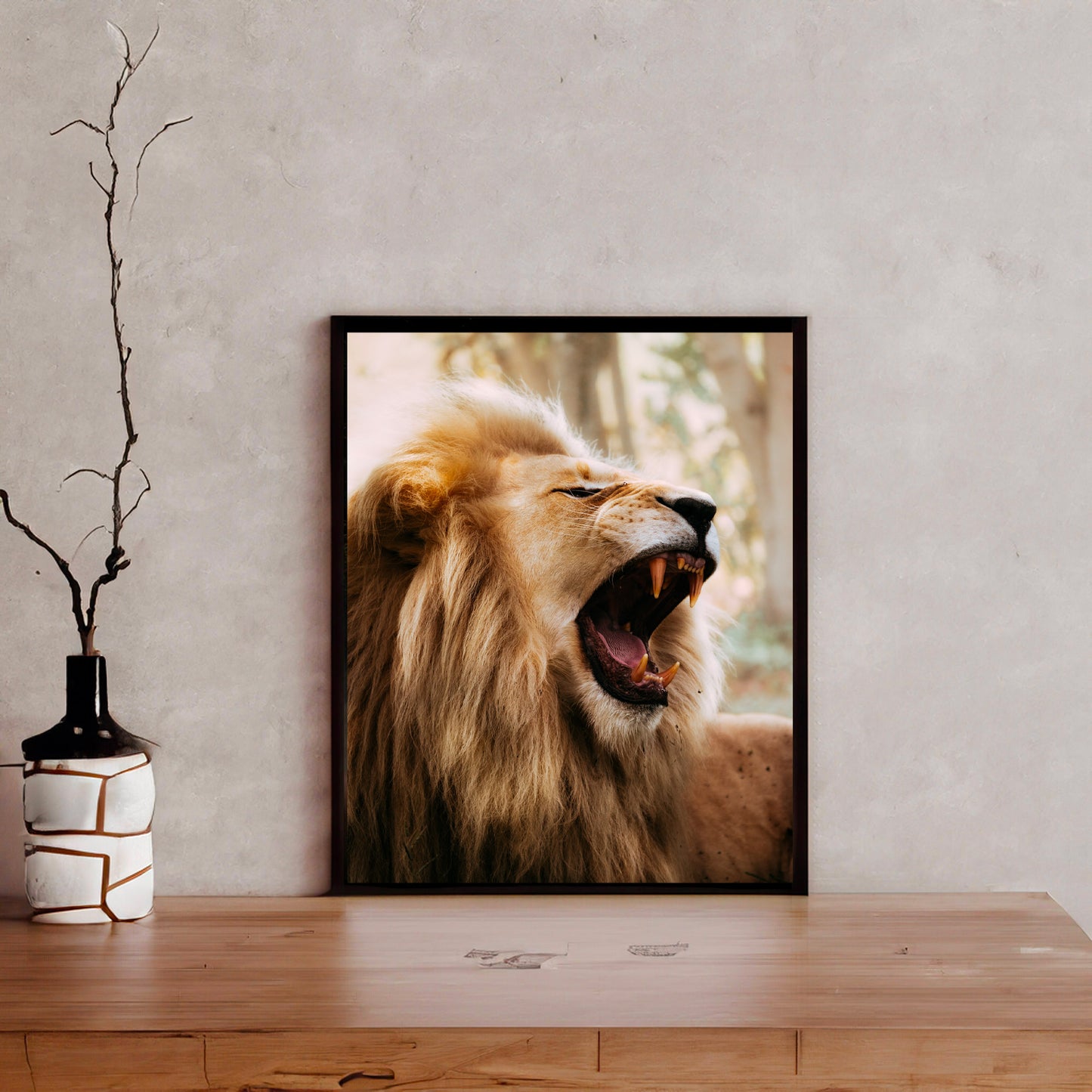 Lion's roar - African Wildlife Photography Print