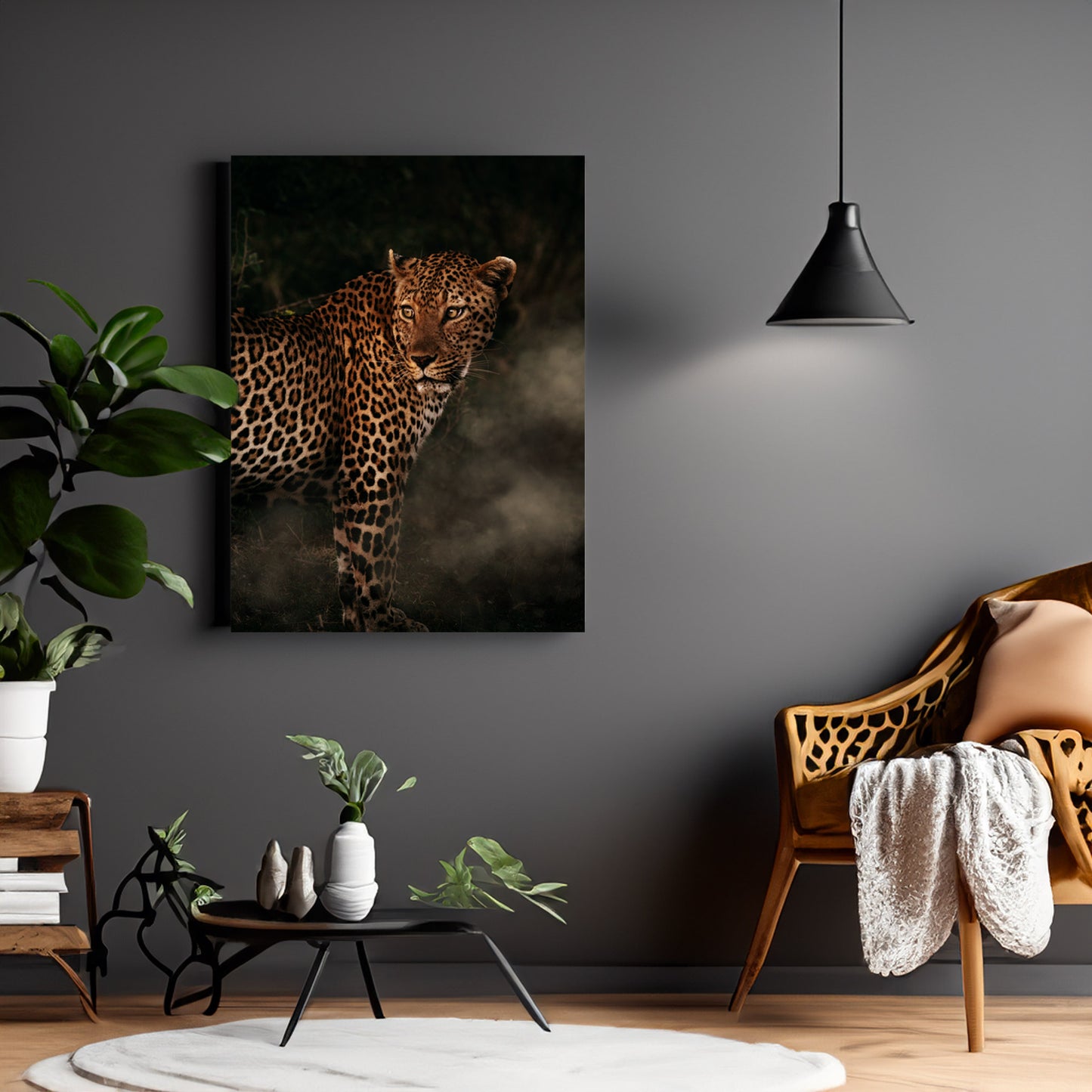 Leopard in Golden light - African Wildlife Photography Print